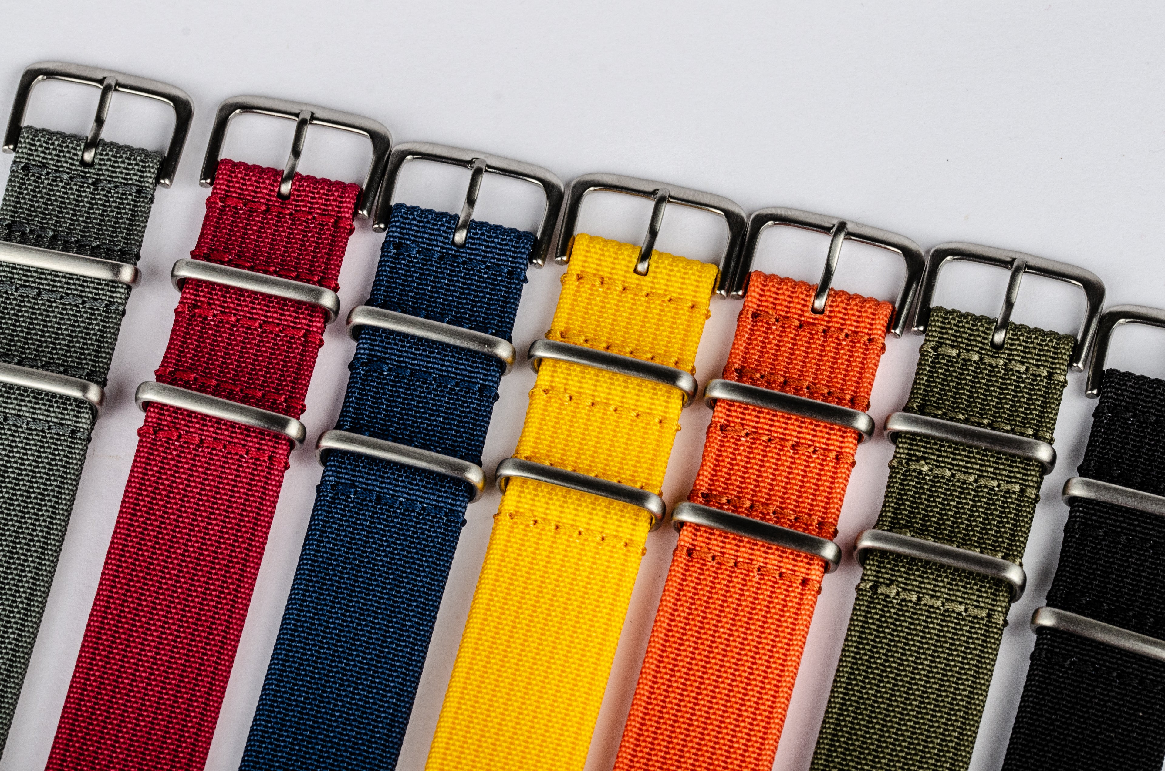 Natoband Ribbed - Räfflade klockarmband av nylon