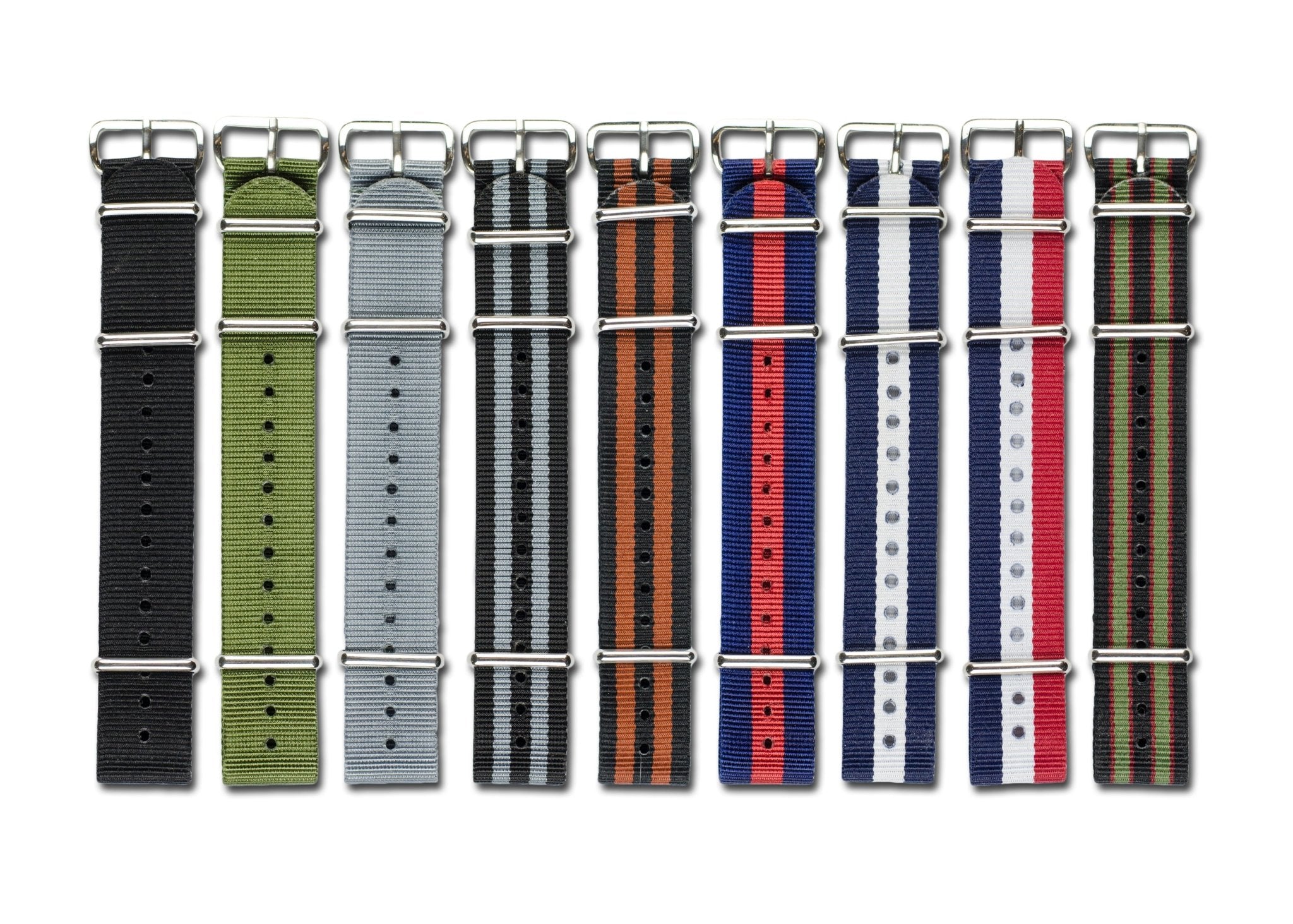 Natoband Premium - Klockarmband av nylonväv med rostfritt spänne - Natoband.nu
