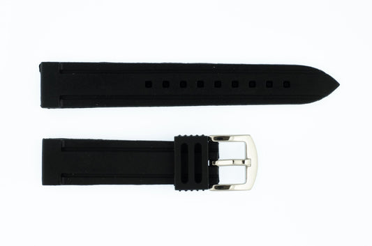 Klockarmband Silikon: Dykarband Svart - Natoband.nu